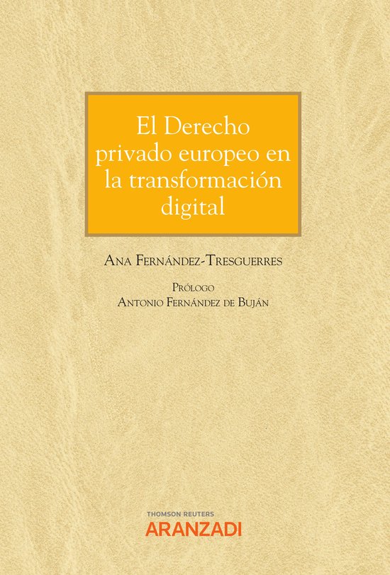 El Derecho privado europeo en la transformación digital - cover