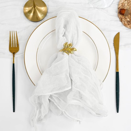 48 Stks 50x50 cm gaas tafelservetten, zachte kaasdoek gerimpelde diner