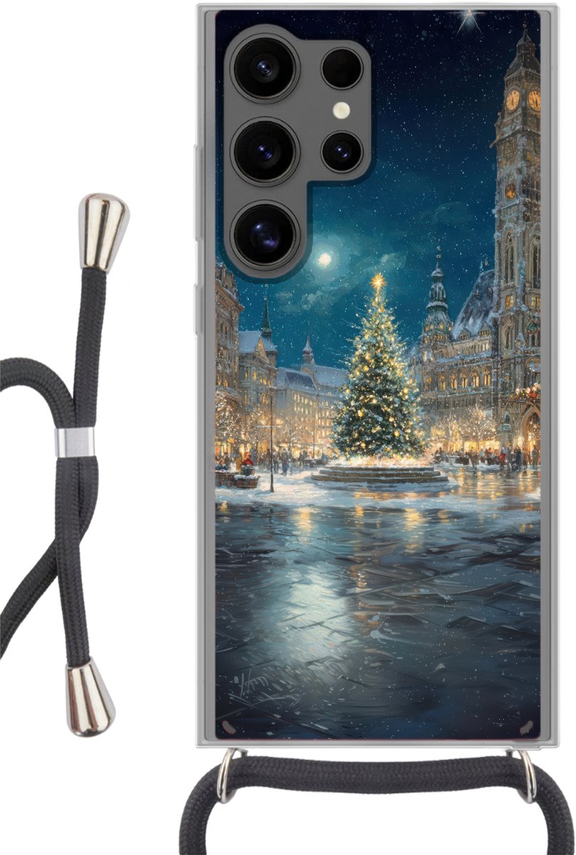 Kerstnacht - Stadsplein - Meerkleurig