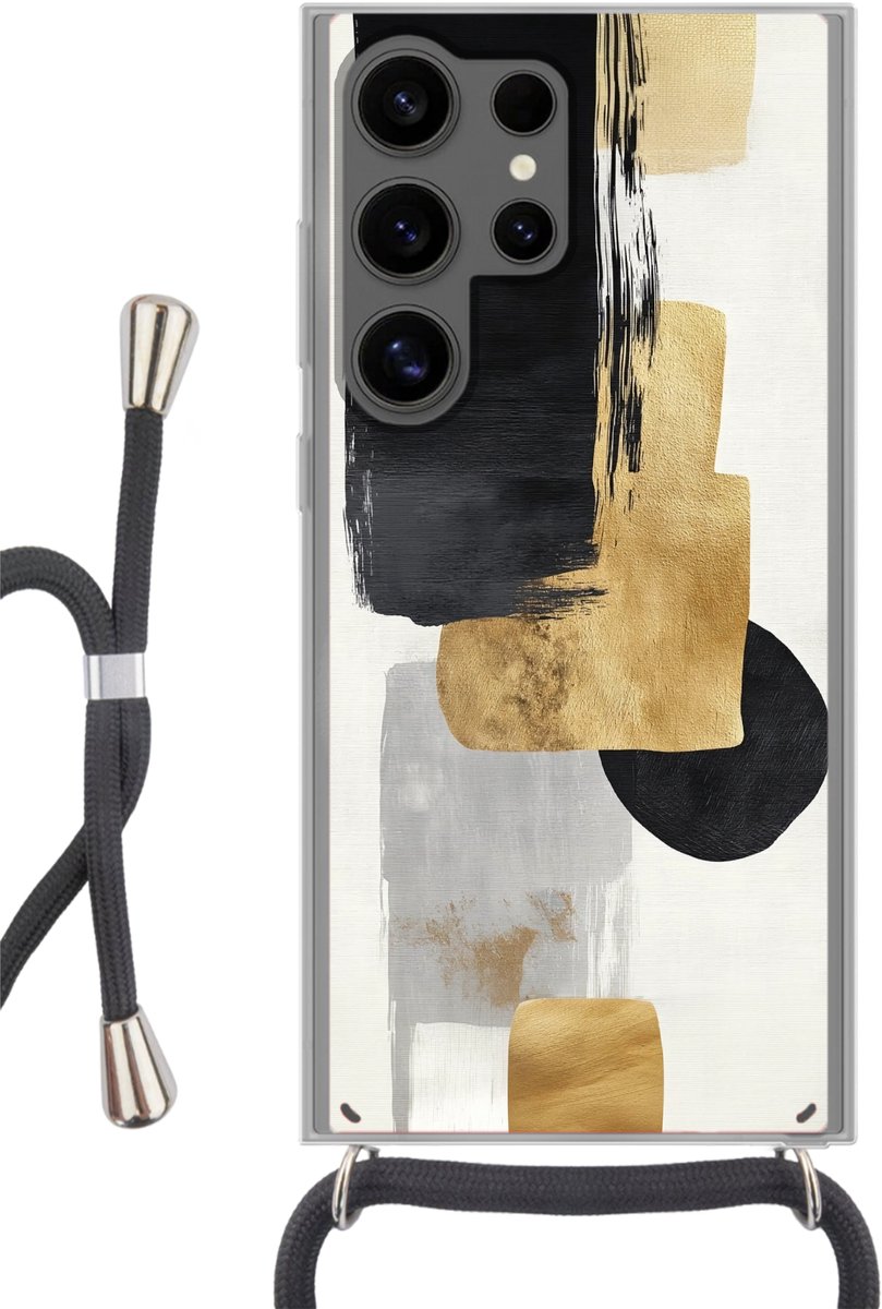 Goud - Rechthoeken - Cirkels - Abstract