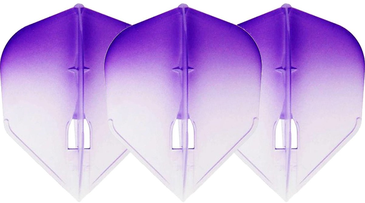 L-Style Champagne L3 Shape 2-Tone CWH×Purple - Dart Flights