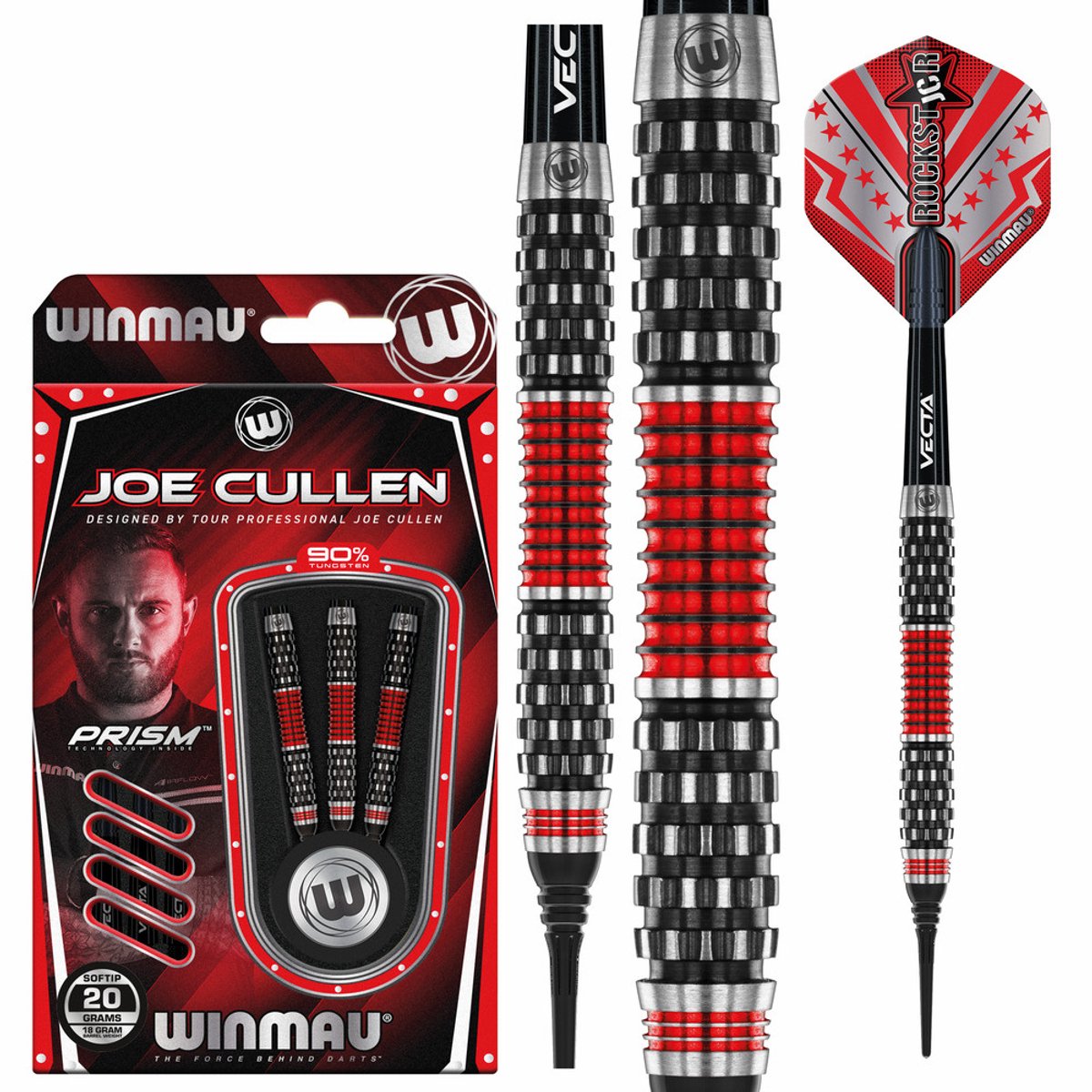 Winmau Joe Cullen Rockstar Series RS 1.0 90% - Soft Tip Darts