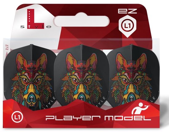 L-Style EZ L1 Almudena Fajardo Black - Dart Flights van Merkloos — afbeelding 2