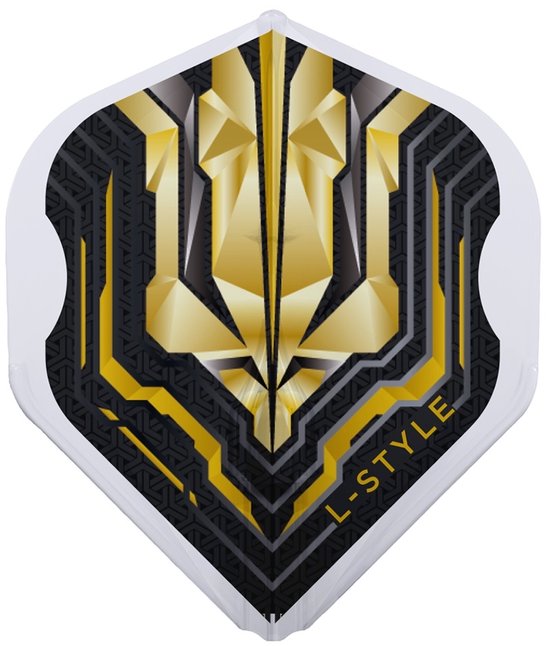 L-Style Champagne Flight EZ L1 Standard Origin Series Clear Gold - Dart Flights van L-Style — afbeelding 3