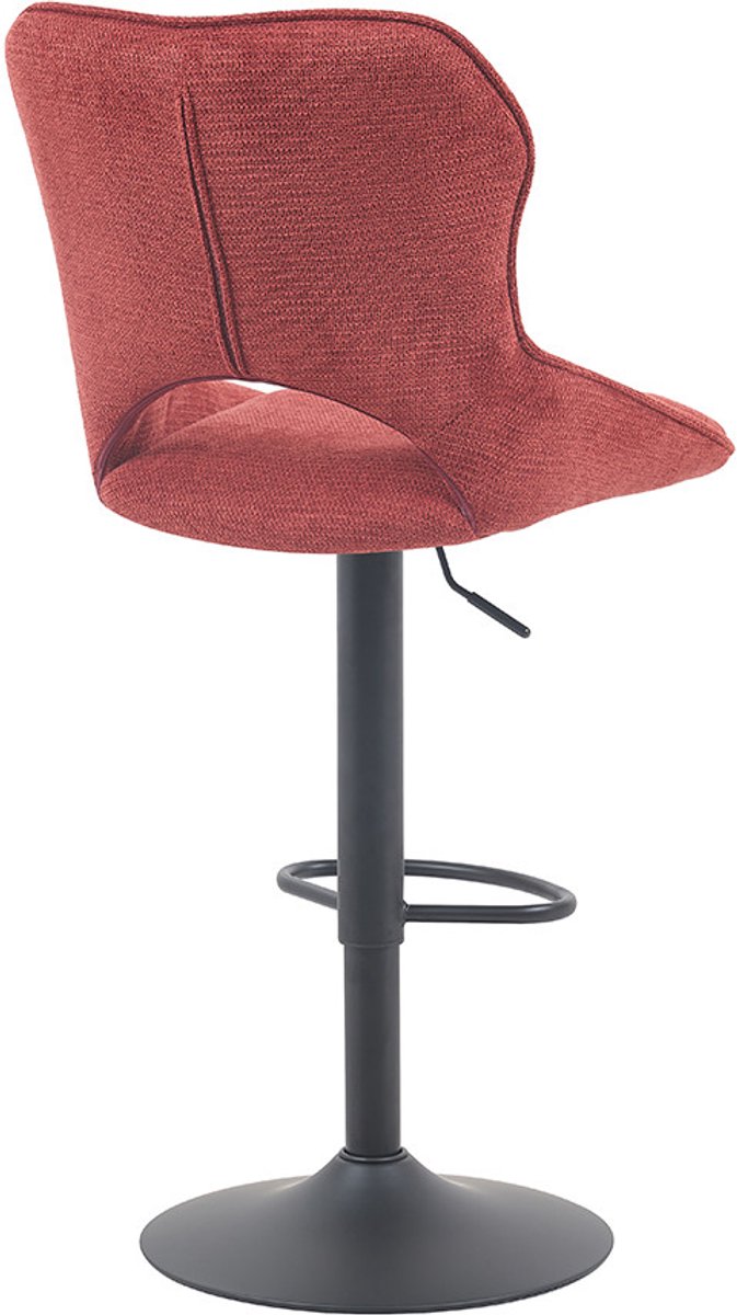 Barstoel Mori Rood – Verstelbare Zithoogte 65-86 cm – Draaibaar – Rousseau