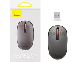 Baseus Draadloze Muis F01B Tri-Mode Voor Laptop Computer 2.4G Bt 5.0