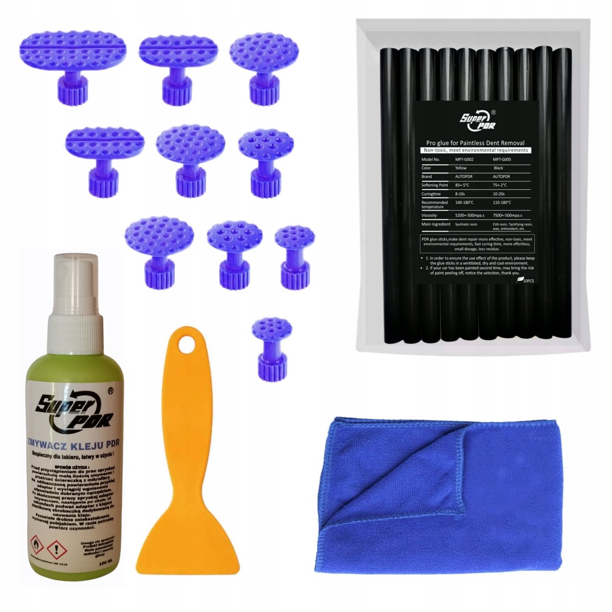 PDR Kit: Lijm, Paddestoelen & Krabber voor Zelfreparatie