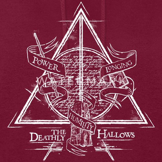 Spreadshirt Harry Potter Hedwig Brief Vrouwen Hoodie, L, bordeaux