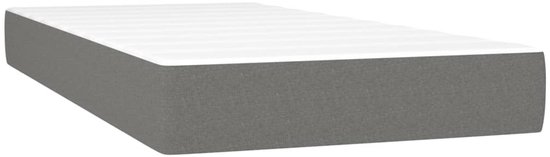 vidaXL-Boxspring-met-matras-stof-donkergrijs-200x200-cm