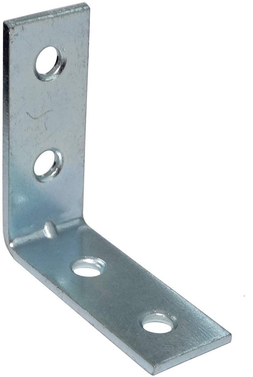 Aerzetix C41536 verbindingshoek, hoekversterking, bevestiging van metaal, 40-40-16 mm, 10 stuks