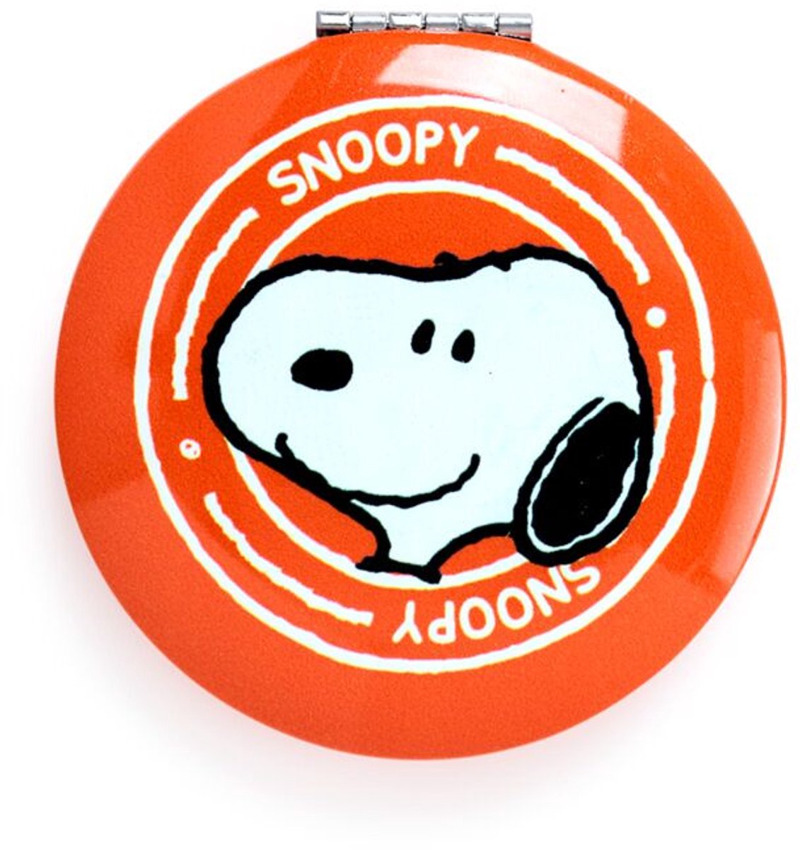 Zakspiegeltje Compact Make Up - Peanuts Snoopy & Woodstock Oranje - 7cm