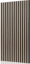1 Stuks- Eiken Kleur-halfronde Akoestische Panelen-Geluidsabsorptie - Akoestische Wandpanelen--120x60x2.1cm