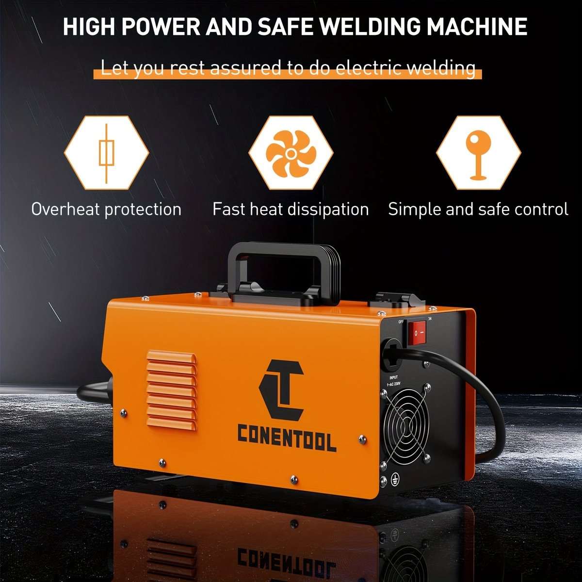 MIG Lasmachine – MMA Lasapparaat – TIG Lasser – Lasinverter – 3-in-1 Lasmachine MIG-200 – 200A Stroom – IGBT Inverter Technologie – foto 3