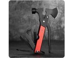 Multitool - 17 in 1 - Zwart - RVS