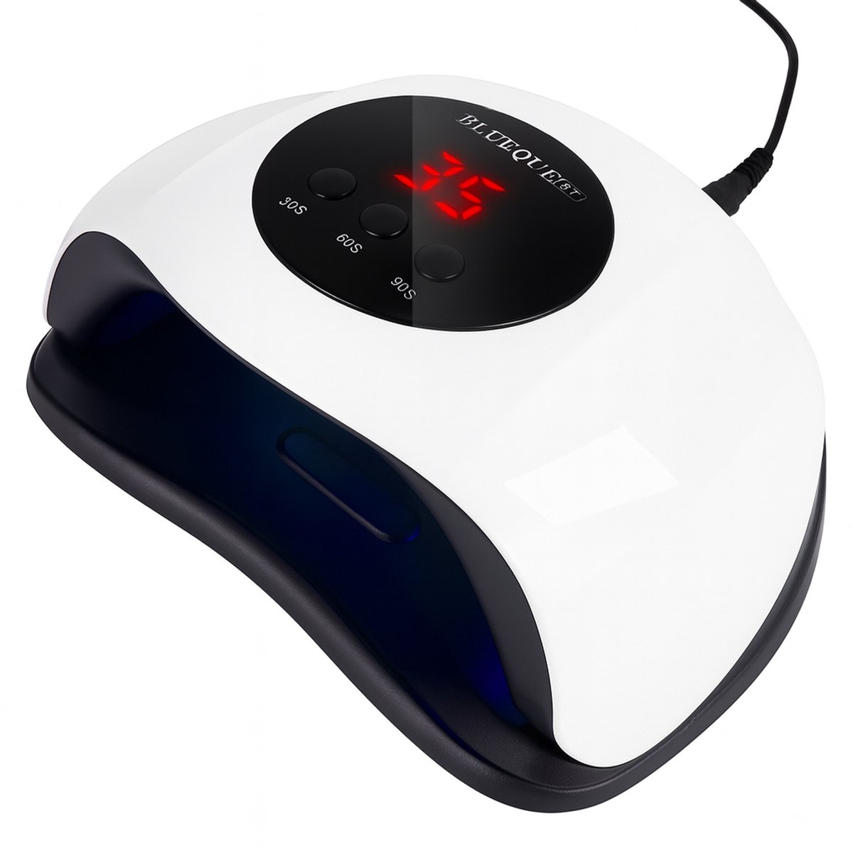 Kraftverdia – USB UV/LED Nagellamp – 24 LEDs – Automatische Sensor – Gel Nagels Lamp met Timer (30/60/90s) – Professionele Nageldroger – Sneldrogend voor een nagelbehandeling van salonkwaliteit – Wit