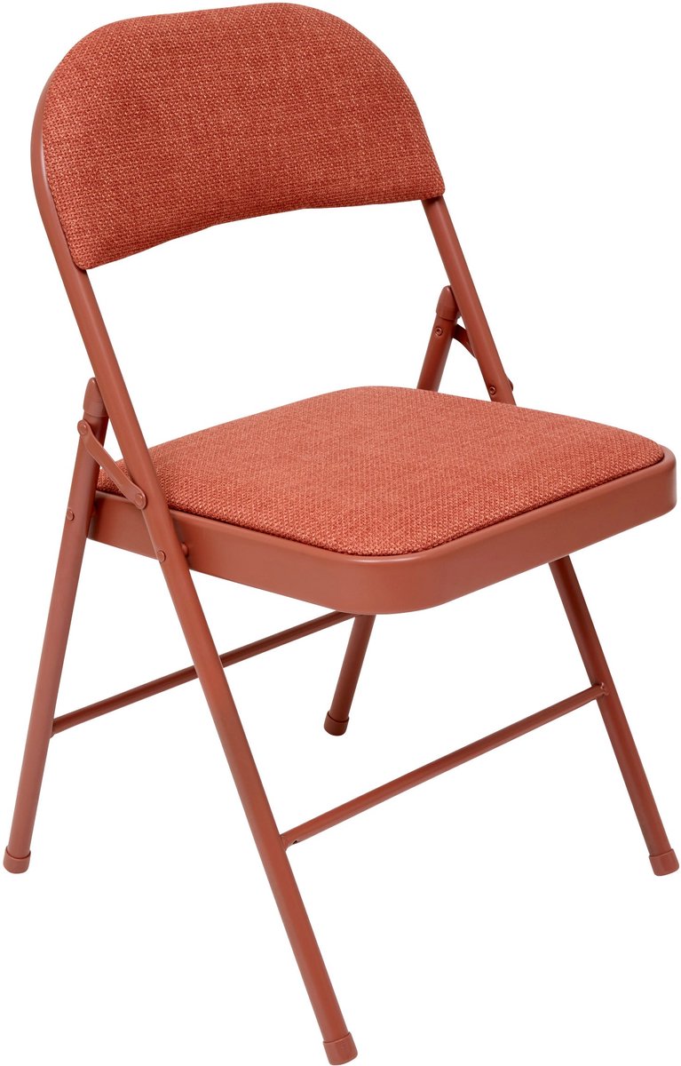 5Five Vouwstoel/Klapstoel Flexy - Metalen Frame - 47x47x80cm - Rood