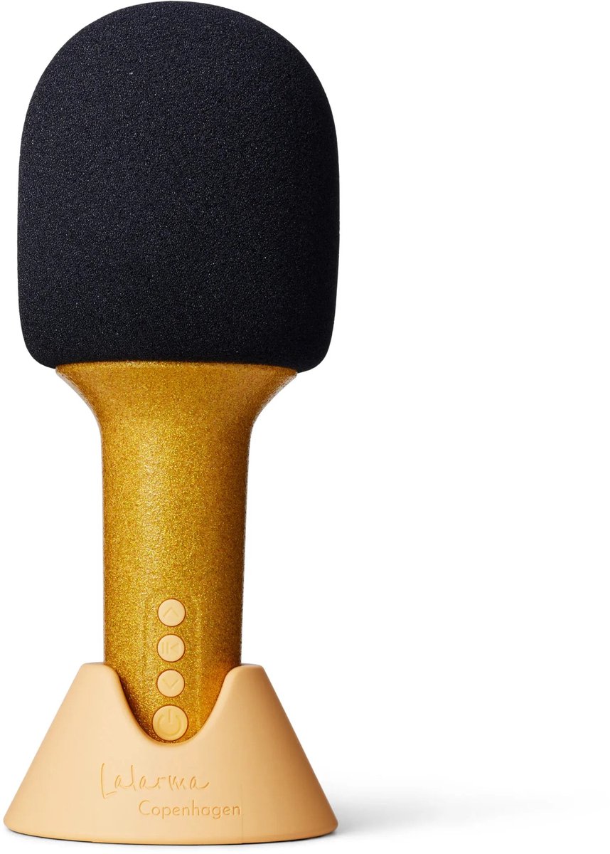 Lalarma Glitter Microfoon - 2-in-1 microfoon en luidspreker - Gold
