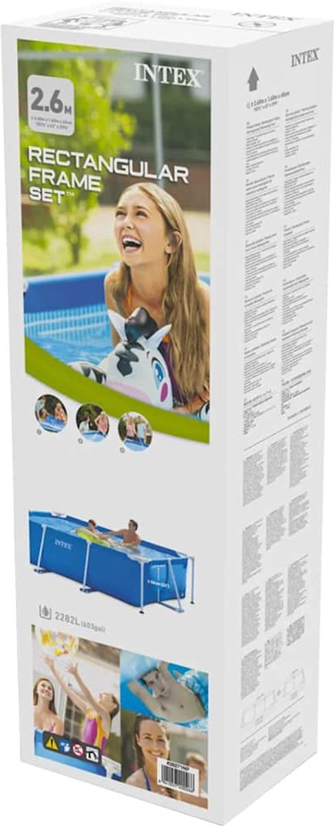 Intex Rechthoekig Opzetzwembad - 260 x 160 x 65 cm — afbeelding 14