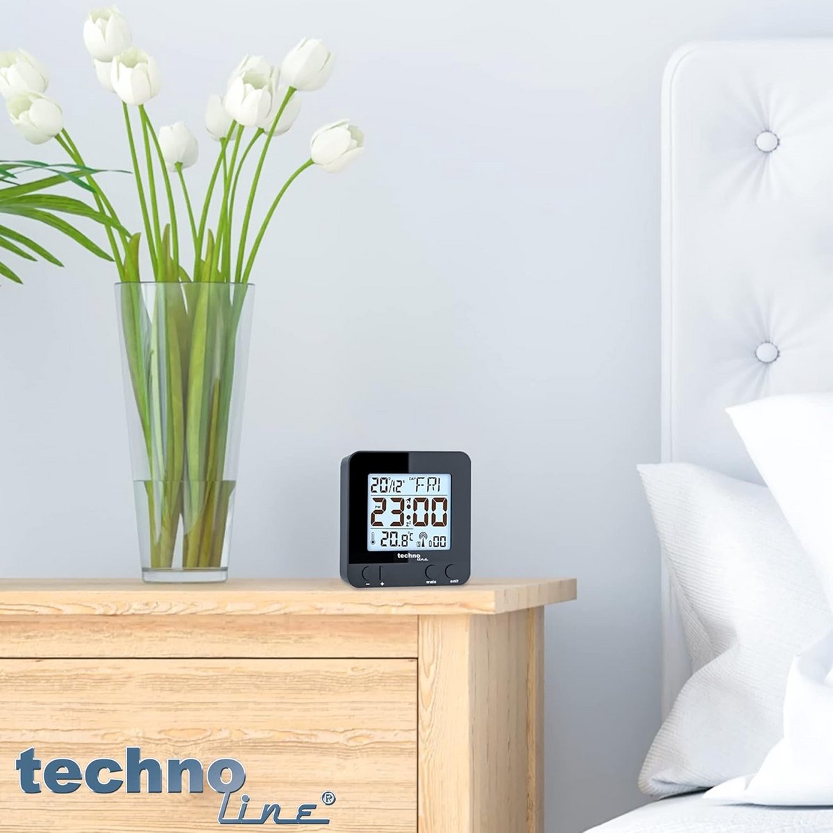 Digitale Wekker met Touchsensor en Temperatuur - Compact & Stille Werking