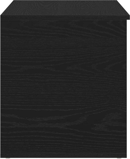 vidaXL - Opbergbox - Zwart - Chêne - Bois traité - 84 x 42 x 46 cm - Coffre de rangement