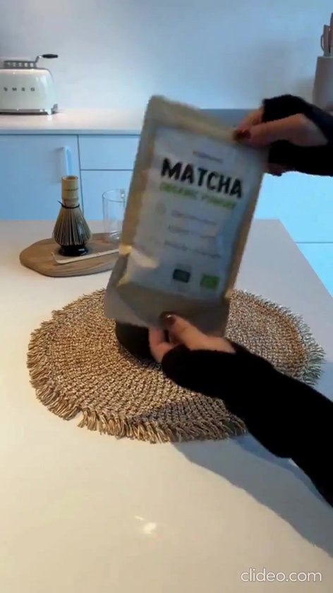 Cupplement Matcha Poeder Biologisch 90 gram - Thee – Detox thee - Energie - Matcha Poeder - Matcha whisk matcha set - 90 dagen voorraad per zakje