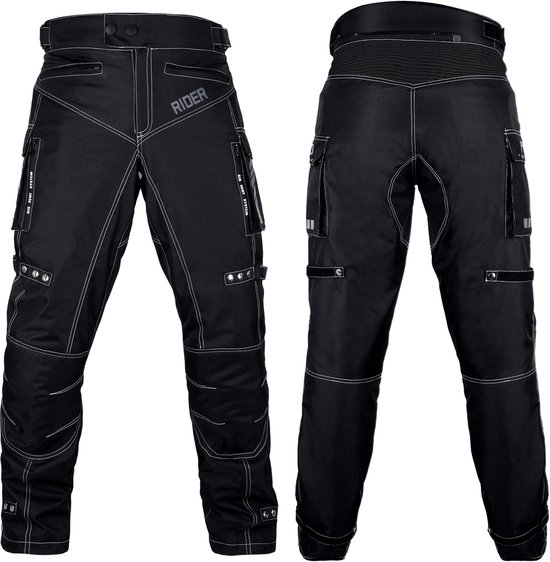 Motorbroek voor heren Dual Sport Motocross Motorbroek Rijden Overbroek Enduro Adventure Touring Waterproof CE Armored All-Weather - (Waist 34''- 36'' Length 32'') - Motorcycle Pants Riding Overpants Enduro Waterproof CE Armored All-Weather
