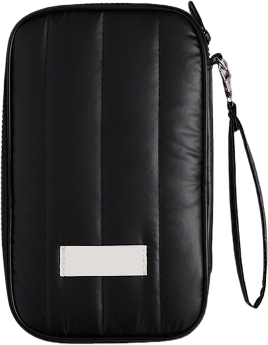 Provento - Anti-diefstal Paspoort Borstel tas met Document Organisator en Waterdichte Cover (Zwart)