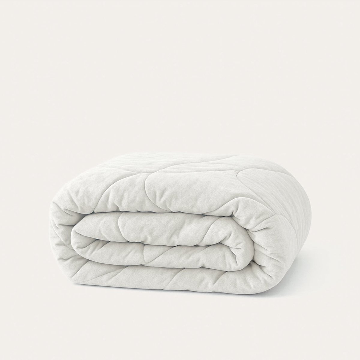 HappyBed Dekbed zonder overtrek 240x200 - Bedrukt dekbed zonder hoes - Hoesloos Dekbed met Print - Wasbaar - Lits Jumeaux - Foggy dew