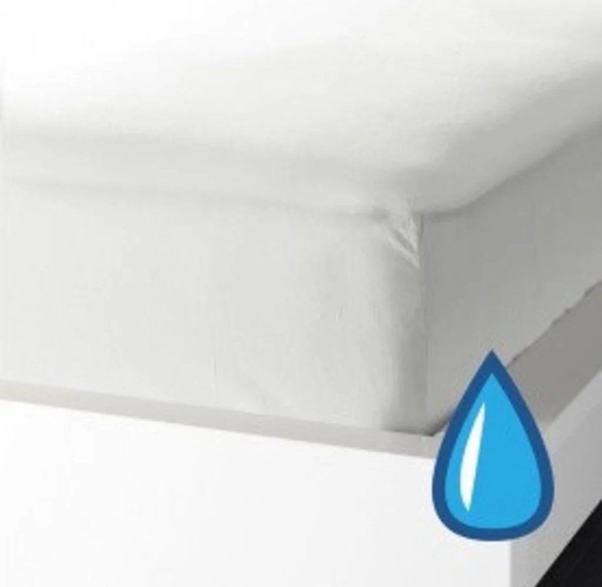 Waterdichte Molton Matrasbeschermer – Bescherm Jouw Matras | Ademend, Katoen, Geluidloos 90 x 210/220 + Hoekhoogte 30cm