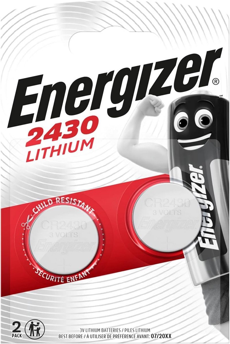 Lithium Knoopcel Batterij CR2430 3 Volt