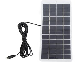 Zonnepaneel - 5W 12V draagbare hoge efficiëntie zonne-module polykristallijne zonne-energie paneel met DC-interface, Energiebesparende zonne-lader panel voor kleine zonne-energie systemen