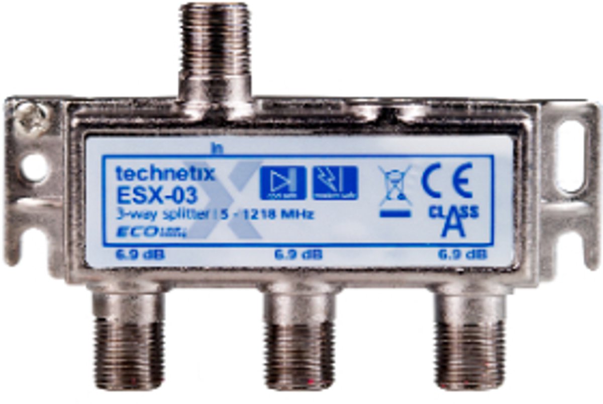 Technetix 3 weg splitter F connector ESX-03