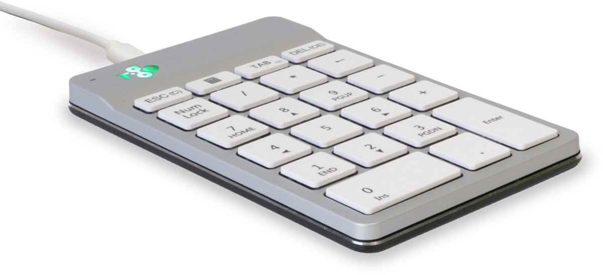 R-Go Numpad - Ergonomisch numeriek toetsenbord - Break software - USB - Wit