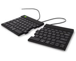 R-Go Split - Ergonomisch Toetsenbord - Pauze-indicator - Gesplitst - Ultradun - US QWERTY - Zwart