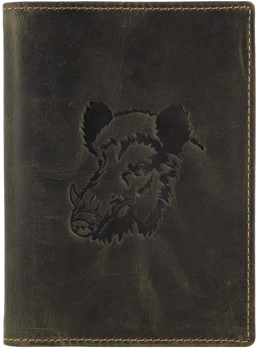 Greenburry Vintage Identiteitskaart etui Leer 9.5 cm - wild boar