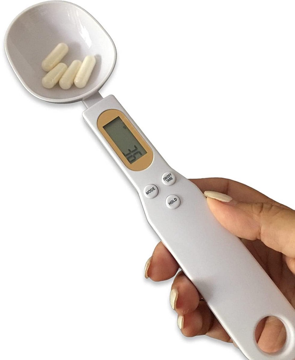 Digitale Lepelweegschaal - Precisie Wegen van Ingrediënten (0.1g tot 500g)