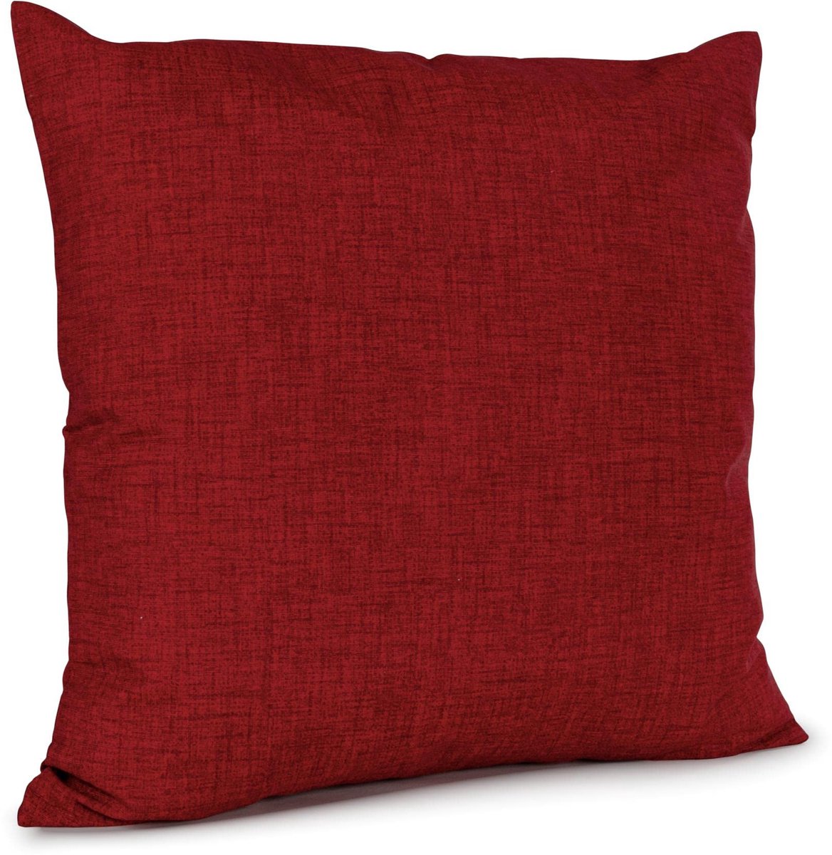 Unyqoos Rode linnenlook kussenhoes 50x50 cm voor stijlvolle interieurdecoratie rood