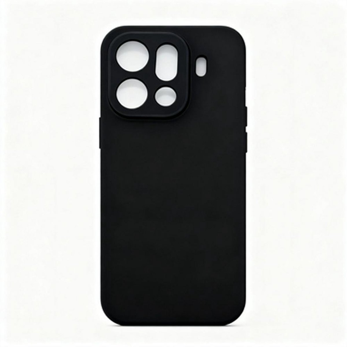 MobyDefend Hoesje - Geschikt voor Oppo Find X9 Pro - TPU Backcover - Mat Zwart