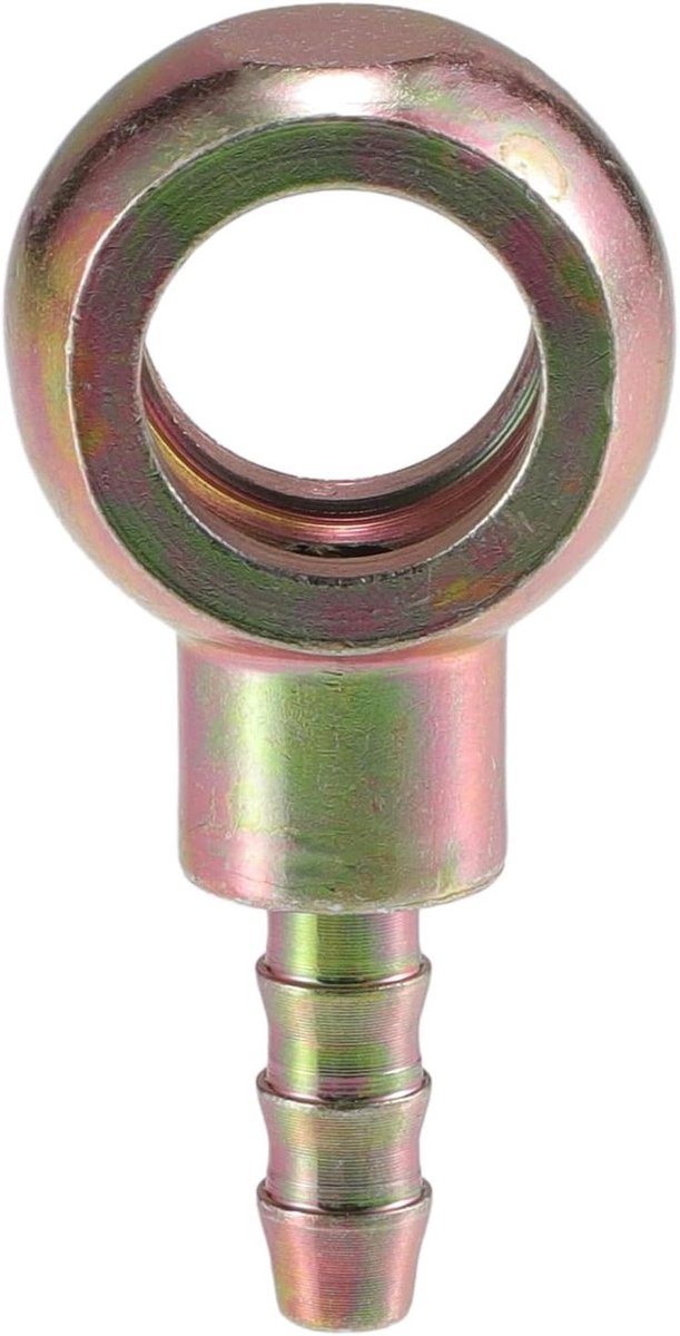 Ronte - Banjo Bout 12mm ID Slang Barb Fitting Adapter voor Motorfiets en Auto - Metaal - Bronzen Kleur
