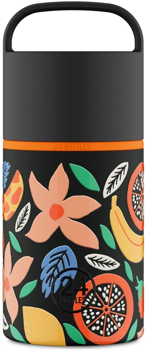 24Bottles Spin Drinkfles 480 ml Capaciteit - tropical noir