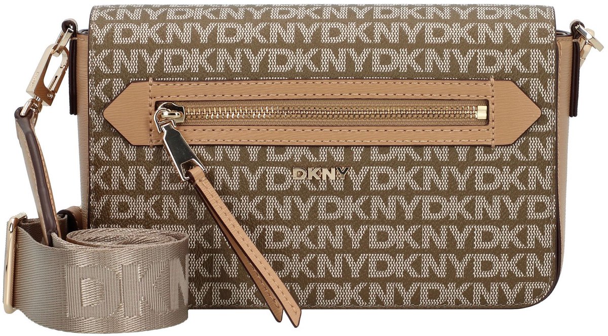 DKNY Schoudertas Bryant Ave Flap Crossbody Bag Chino / Cappucino Taupe
