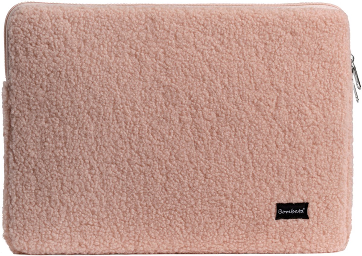 Bombata Teddy Laptop Sleeve - Laptop Hoes geschikt voor 13 / 13.3 / 14 inch Laptops - Roze