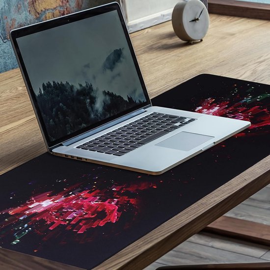 Gamingmuismat 900 x 400 mm waterdicht antislip rubber voor precisie en tracking desktoppad groot formaat voor werk studie en gamen — afbeelding 3