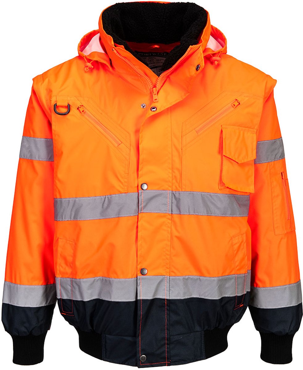 Bomberjack werkjas C465 Oranje/Blauw Maat S