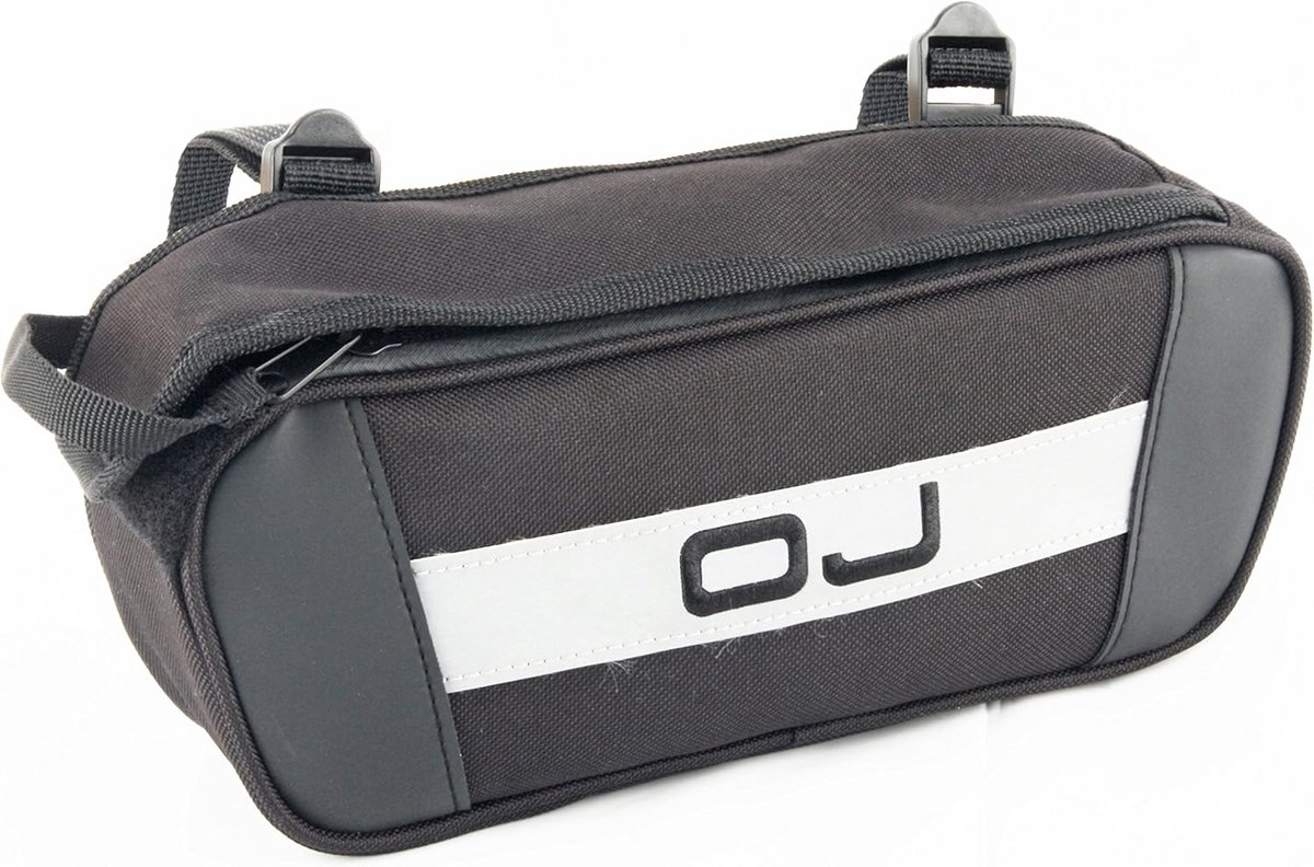universele polyester accessoiretas met verstelbare ronde riem zwart