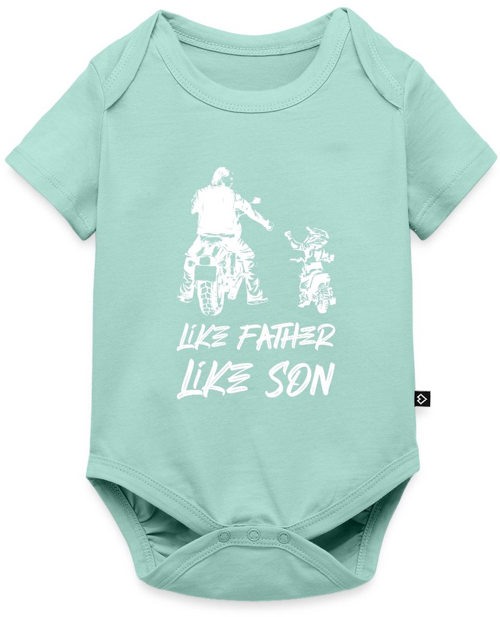 Vader Zoon Motorcross | Als Vader Als Zoon Baby Rompertje Met Korte Mouwen