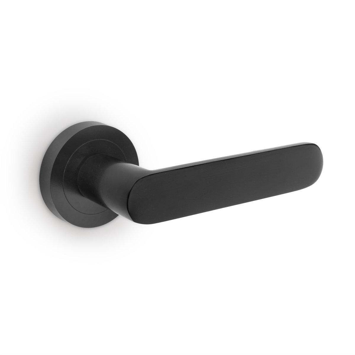 Emuca Set Bunbury binnendeurklinkgarnituur, met rozet D.50mm, Aluminium, Zwart