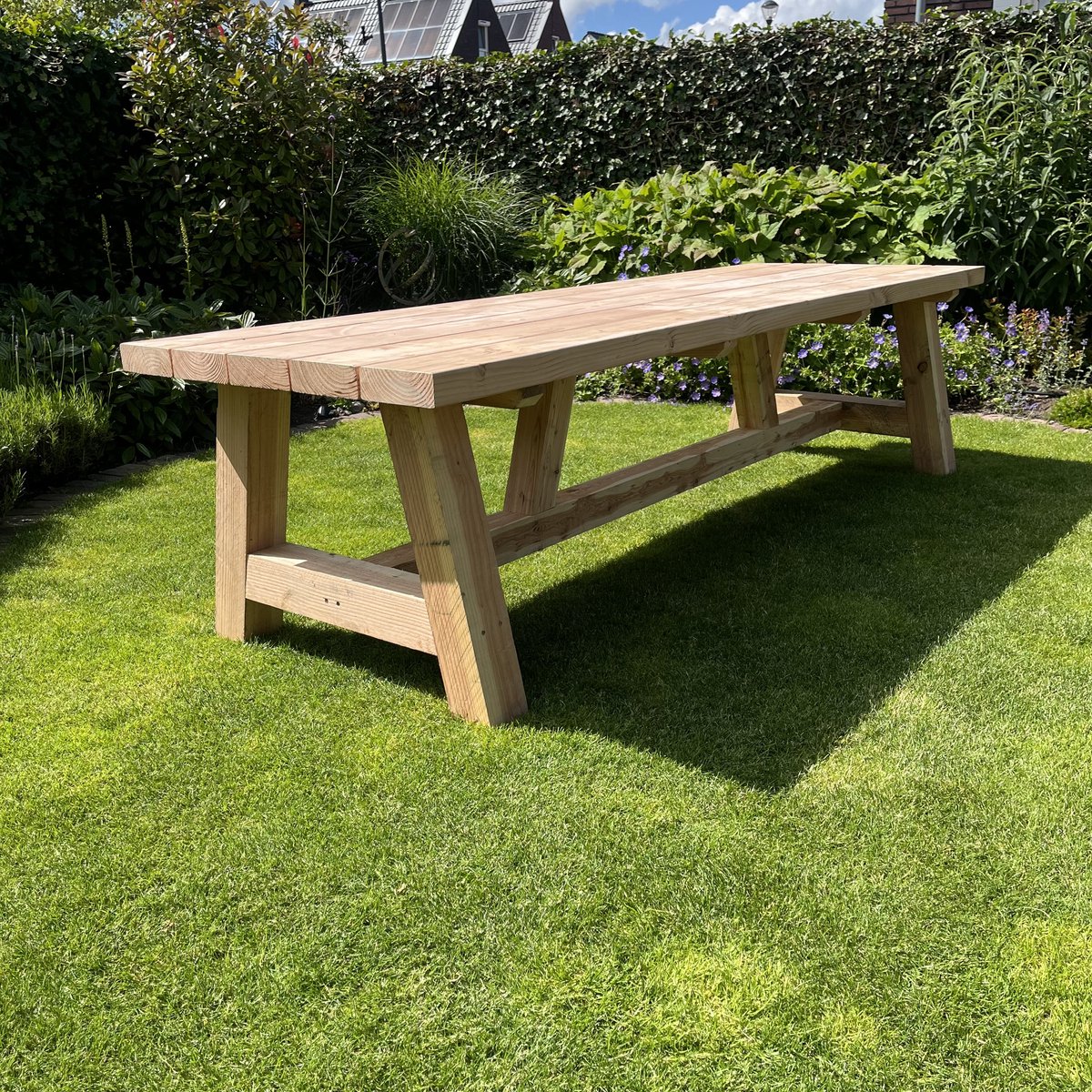 Grote Robuuste Douglas Tuintafel - 350x100 cm