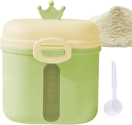 Melkpoeder Dispenser Pot - Formule Poeder Pot - Travel Formula Dispenser - Opslag Formula Container - Dubbellaags Melkpoeder Container - Melkpoeder Opslag Container voor Melkpoeder, Fruit — afbeelding 5