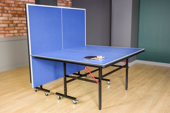 Zolta - Inklapbare Tafeltennistafel - Blauw - Met Accessoires - Voor Thuisgebruik — afbeelding 2